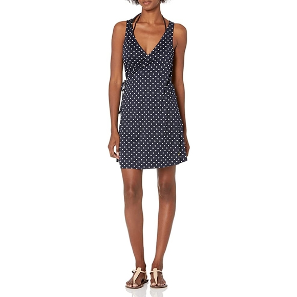 NAUTICA POLKA DOTS BEACH LAP DRESS COVERUP - Picture 5 of 5